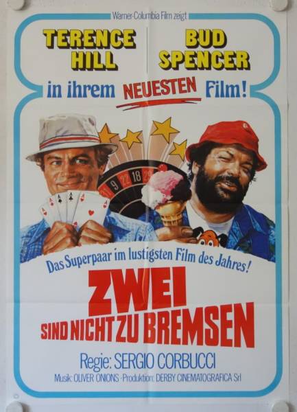 Zwei sind nicht zu bremsen originales deutsches Filmplakat